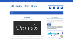 Desktop Screenshot of freespanishshortfilms.com