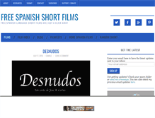 Tablet Screenshot of freespanishshortfilms.com